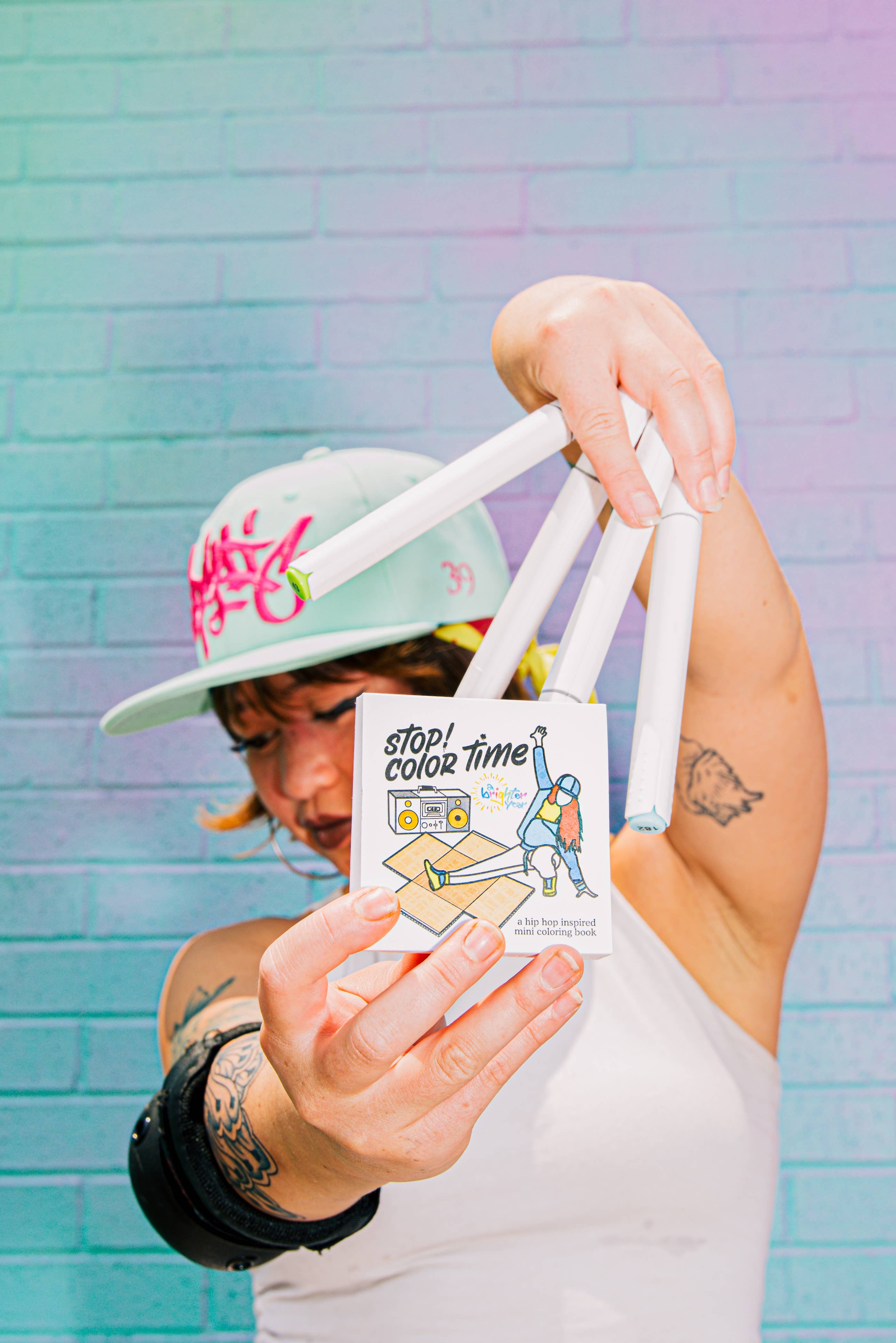 A Brighter Year - Wholesale Coloring Book - Adult - Stop! Color Time Mini Coloring Book2