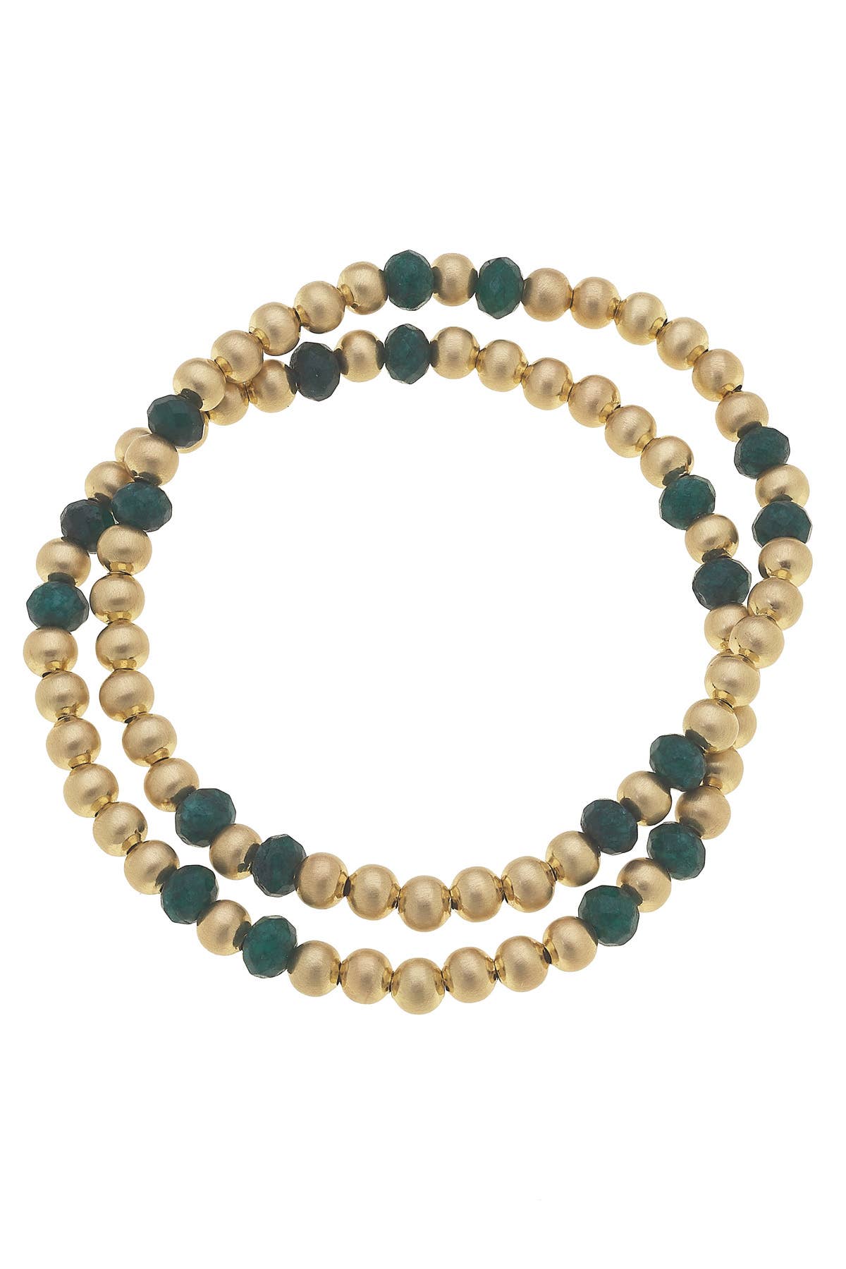 Canvas Style – wholesale Pärlarmband – Hallie Ädelsten Ball Bead Stretcharmband (Set med 2)2