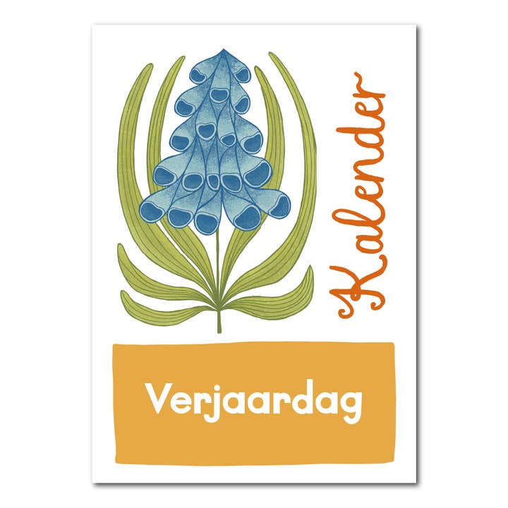 Birthday calendar with flowers for wholesale by Studio Kvinna