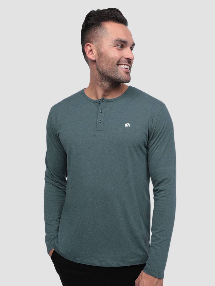 INTO THE AM – Großhandel T-Shirt – Herren – Langarm-Henley-Shirt für Herren (Marke)51