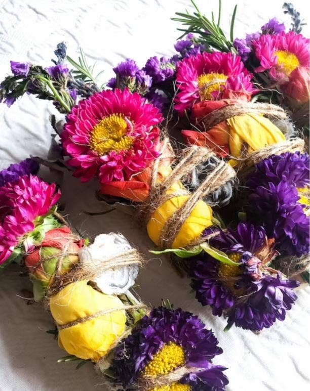 CharlieHaze - Vente Bâton de sauge - Agate Géode, Palo Santo, sauge, romarin, lavande et fleur4