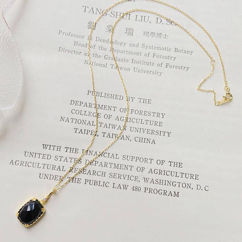 Gioiellin - S925 Silver Jewelry - Vente Bague de cocktail/de cérémonie - Ensemble de colliers et boucles d'oreilles en argent S925 avec anneau et onyx noir antique7