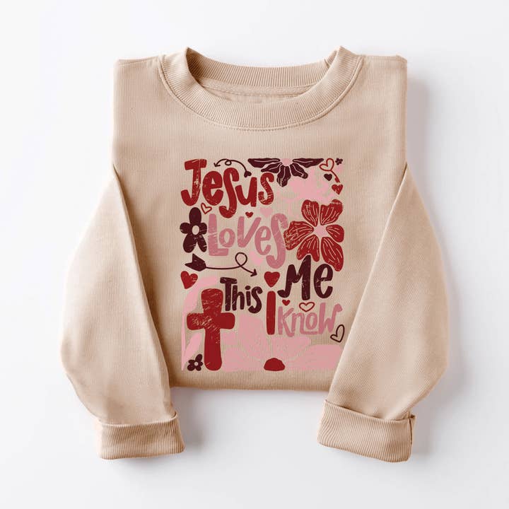 Jesus Loves Me Sweatshirt (Copy) for wholesale by Love in Faith