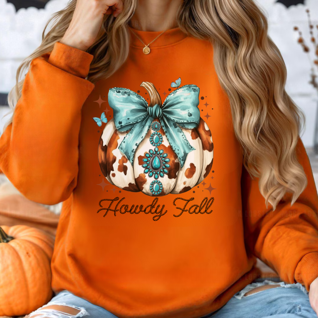 Clover + Cotton Co - Wholesale Graphic Sweatshirt - Women's - Howdy Fall Sweatshirts3