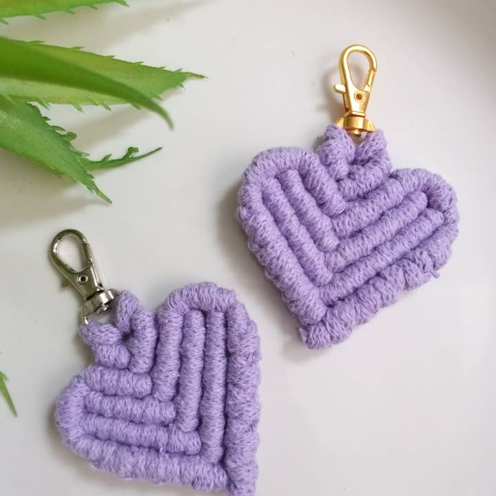 PURPLE HEART KEYRING for wholesale by ARTESANIA