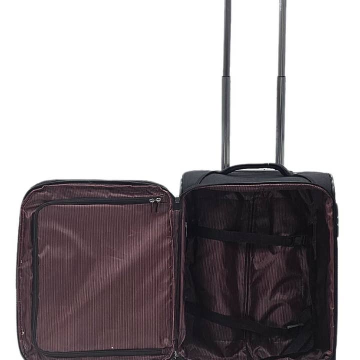 Infinity Leather (Upperclass Fashions Ltd) - Venta al por mayor Maletas - Maletas Ligeras 8 Ruedas Equipaje Maletas de Viaje Bolsa Suave de Vacaciones
