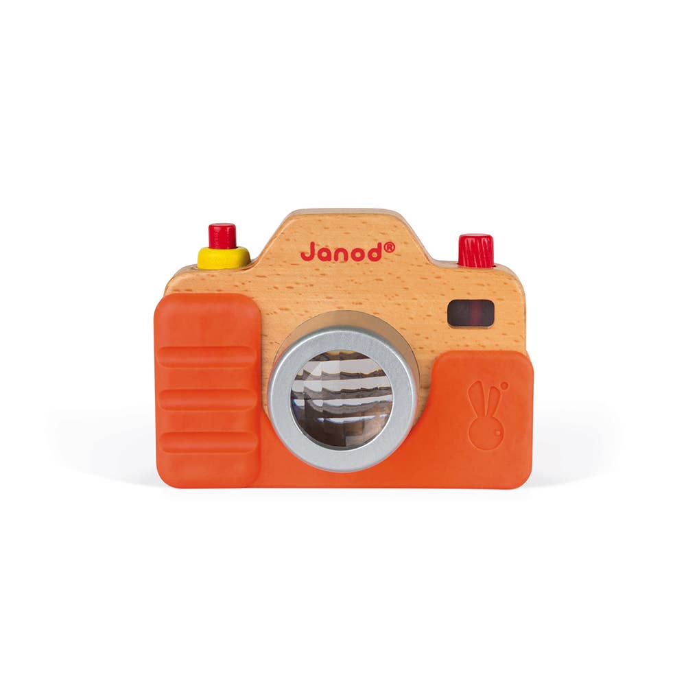 Janod - Wholesale Wood Toy - Kids - Sound Camera - Batteries Included - Silicone Case2