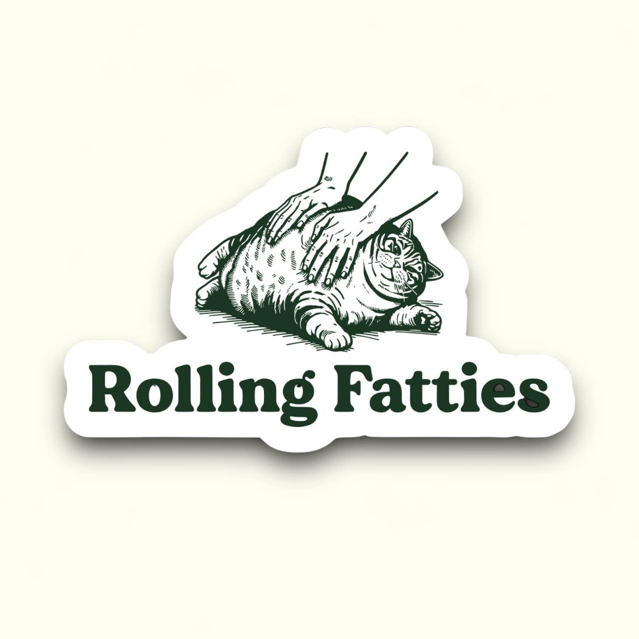 Ace the Pitmatian Co - Wholesale Sticker - Rolling Fatties Sticker2