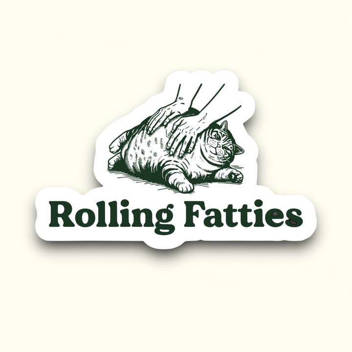 Ace the Pitmatian Co - Wholesale Sticker - Rolling Fatties Sticker2