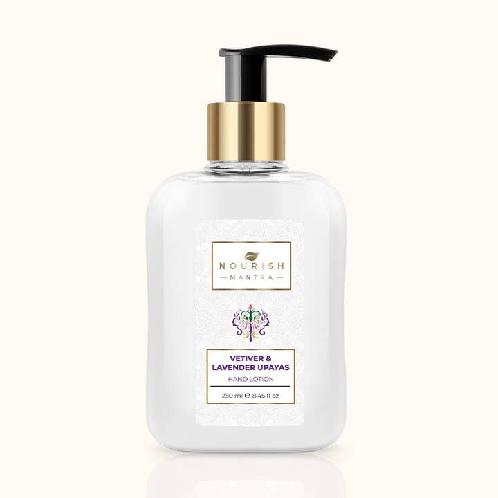 Vetiver Und Lavendel Upayas Handlotion für den Großhandel von Nourish Mantra