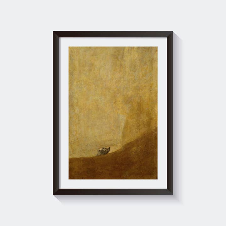 Go To Design - Wholesale Art Print - Fine art print Dog Half Submerged by Goya unframed wall art2