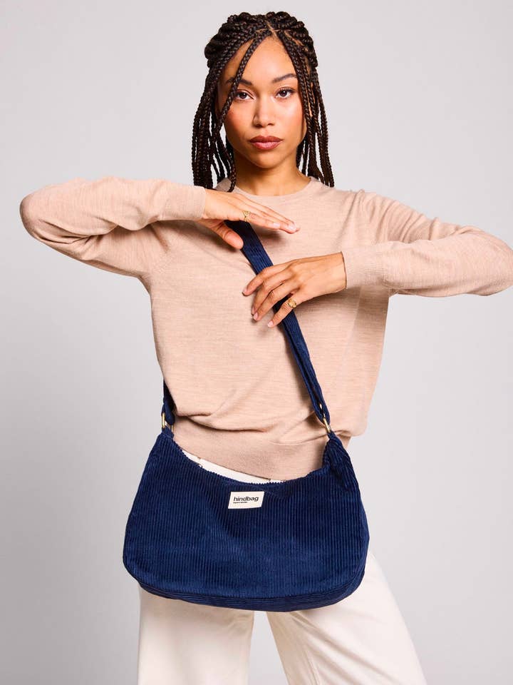 Sæk Rosa Fløjl Marine for engroshandel hos Hindbag