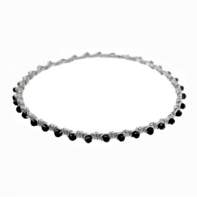 The Original Bangle Bracelet in Black Spinel for wholesale by Dana Blair Designs