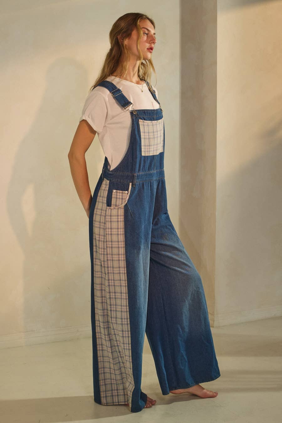 Washed Denim Overall Jumpsuit  for wholesale on Faire2