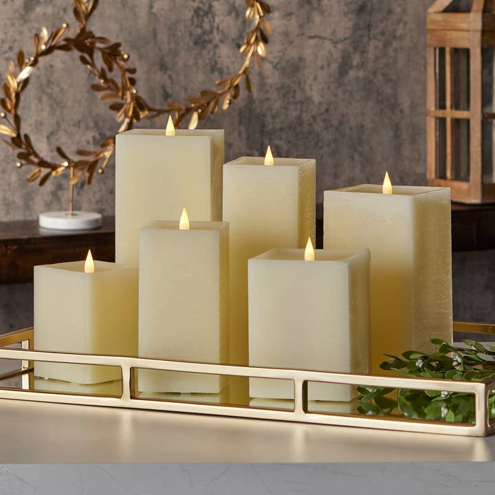 Seasonal LLC - Wholesale Flameless Candle - Classic Motion Flameless Square Candle1