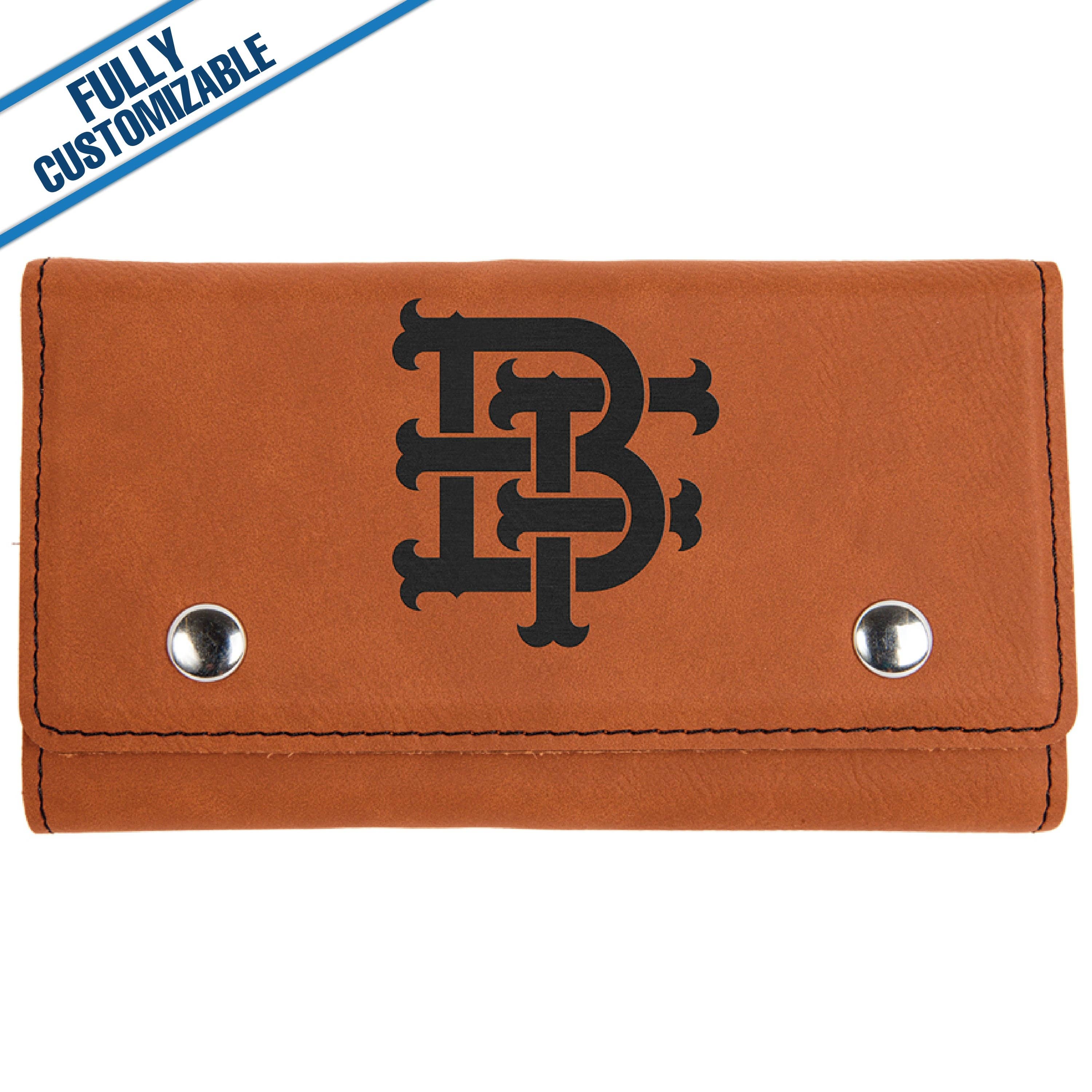 GiftWorksPlus - Vente Jeux de cartes - Ensemble de cartes et de dés en similicuir gravé - Entièrement personnalisable1