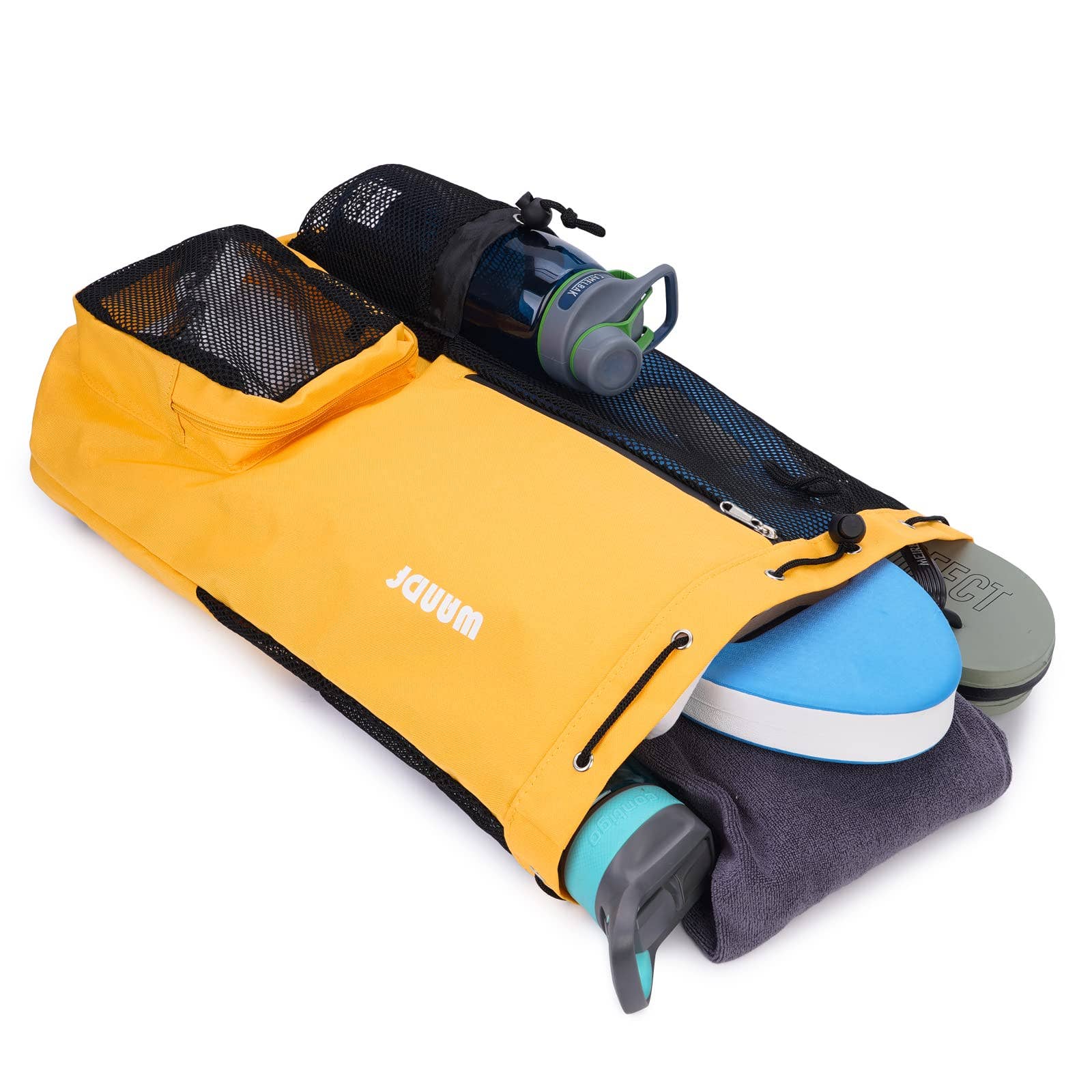 wandf - Wholesale Beach Bag - WANDF Mesh Drawstring Backpack with Wet Pocket Beach Bag76