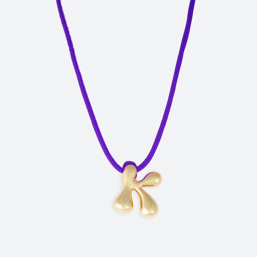 La Mome Bijou - Venta al por mayor Collares con colgantes/abalorios - Collar con letra K6