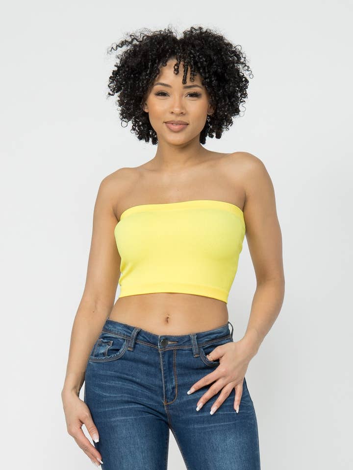 Crop Top Tubo Sólido por atacado de Boswell