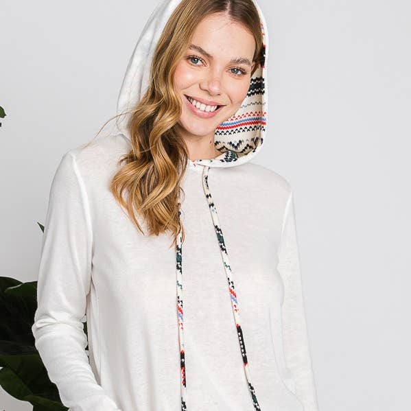 Kontrast Elbow Patch Hættetrøje for engroshandel hos Reborn J