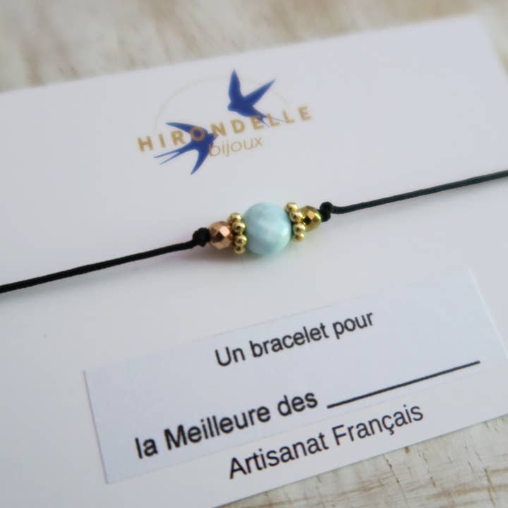 Hirondelle Bijoux - Wholesale Beaded Bracelet - adjustable gemstone bracelets sold in a set of 103