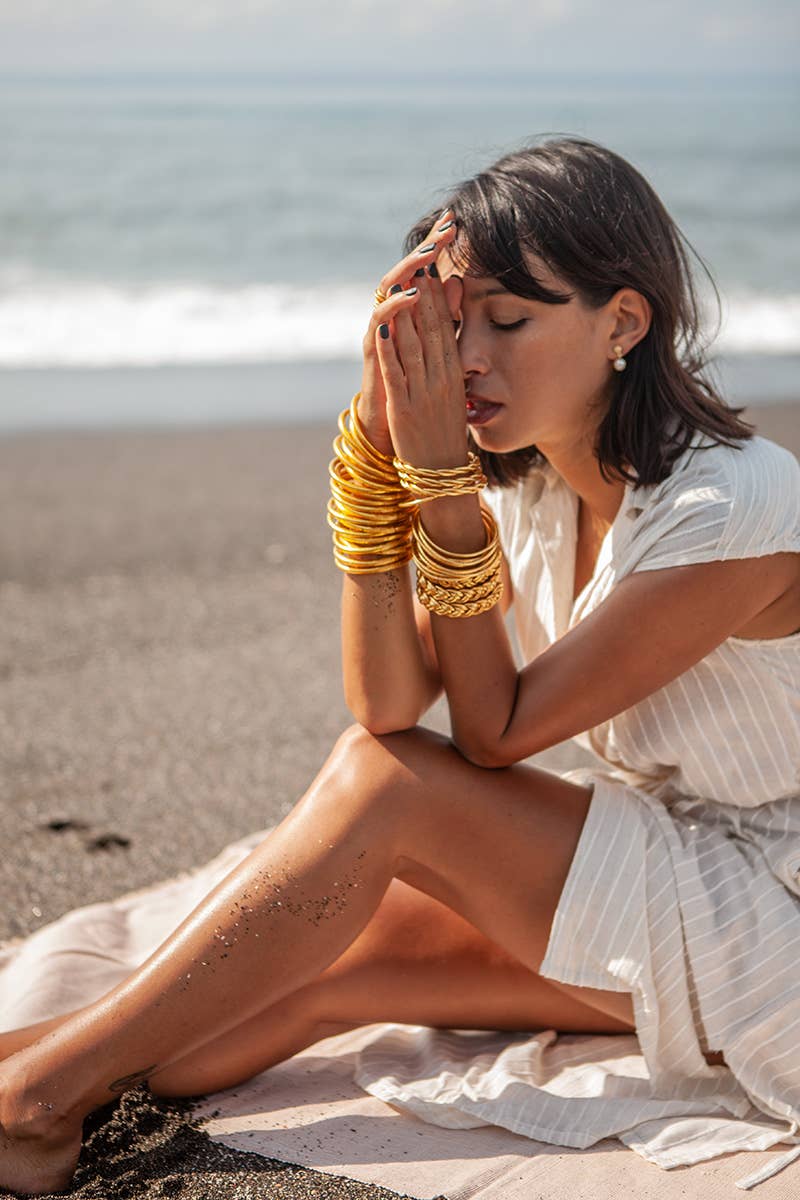 SHANSHAN – Engroshandel Armbånd – Kumali armbånd med mantra i guld6