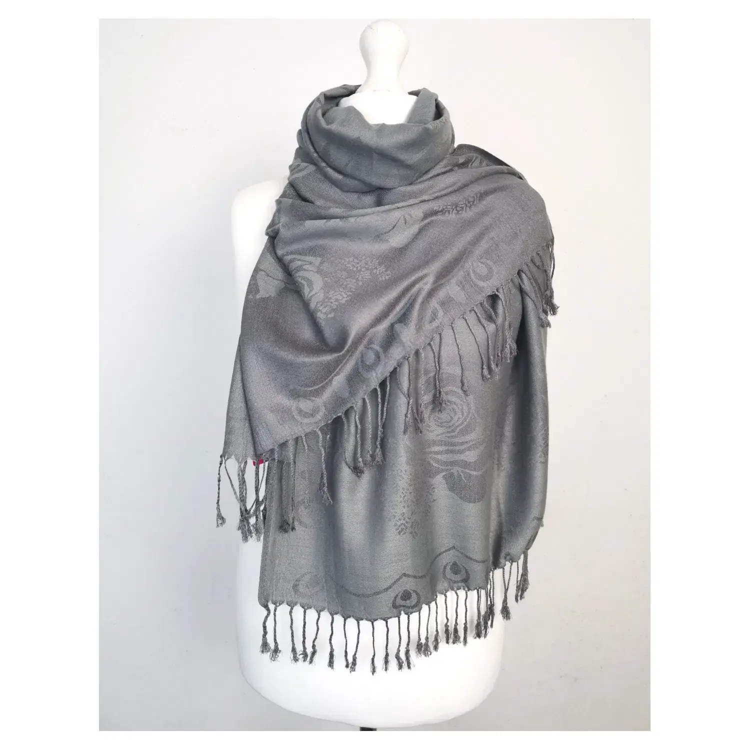 Superbia - Wholesale Scarf - Women's - Super Soft Reversible Pashmina Scarf /Shawl -Roses 1889