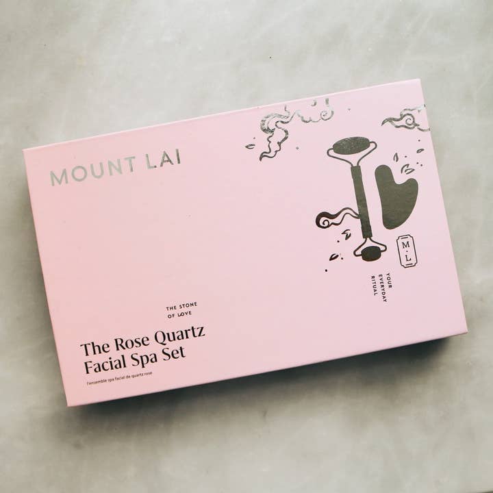 Mount Lai - Wholesale Gua Sha Tool - Rose Quartz Facial Spa Set3