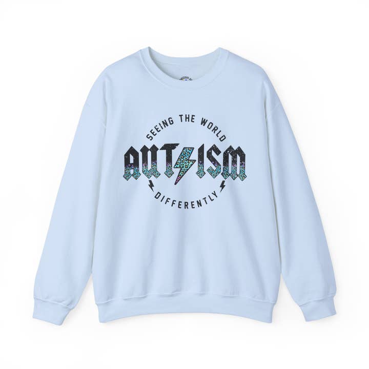 seeing the world differently Unisex Heavy Blend™ Crewneck Sweatshirt for wholesale by Apparel Crush