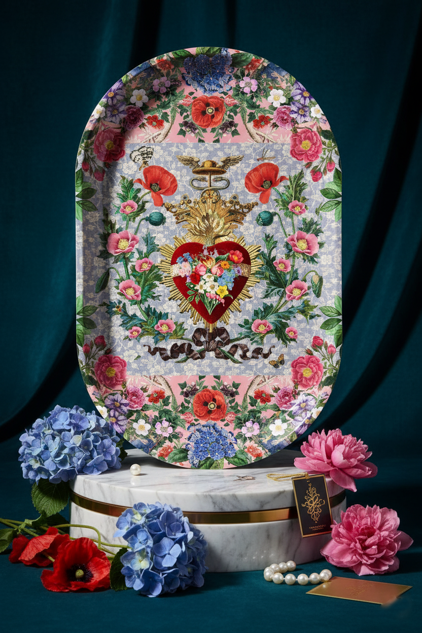 Mouchkine Jewelry - Vendita all'ingrosso Vassoi decorativi - Exvoto piatto ovale 44x28cm5