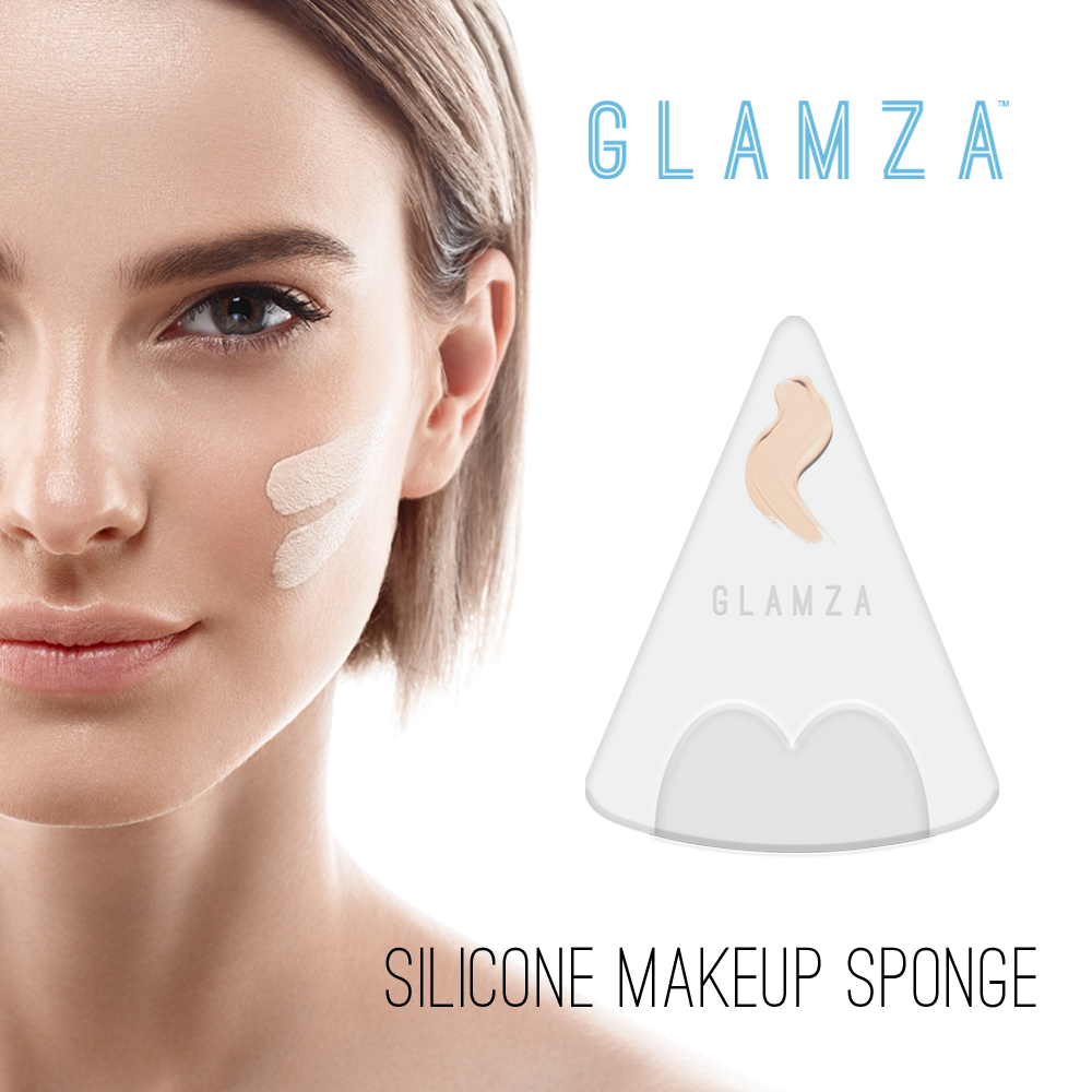 My Wholesale Warehouse - Vente Éponge de maquillage/beauty blender - Éponge de maquillage en silicone Glamza Triangle11