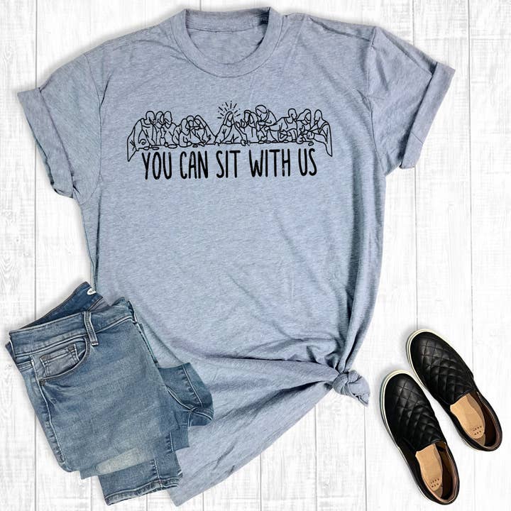 Christian Jesus You Can Sit With Us Grafik-T-Shirt für den Großhandel von The Way Down South