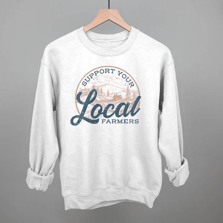 Ivy + Cloth - Wholesale Screen Printed T-Shirt - Women's - Support Your Local Farmers