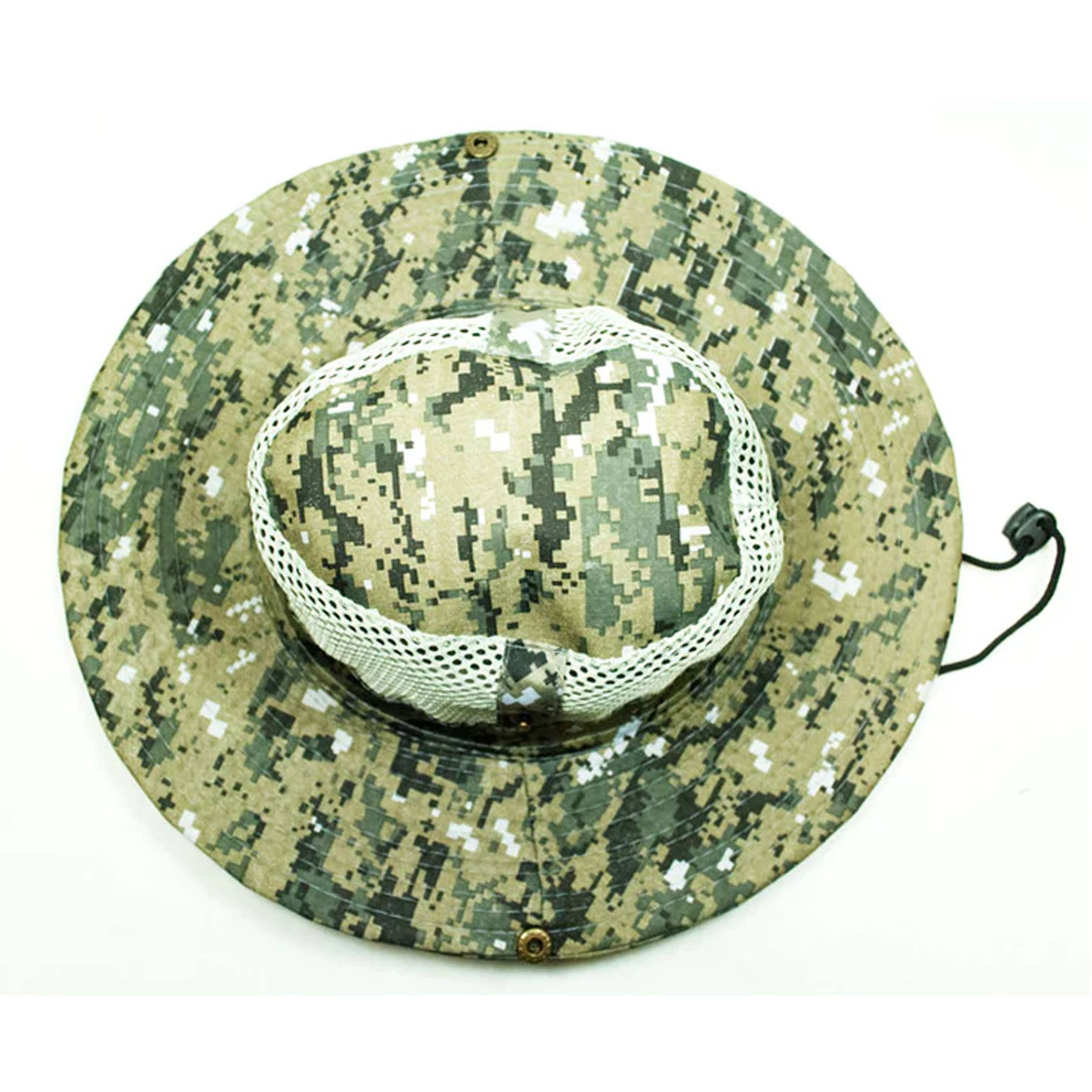 HALLEE - Wholesale Bucket Hat - Unisex - Desert Digital Camouflage Mesh Bucket Hat - Assorted10