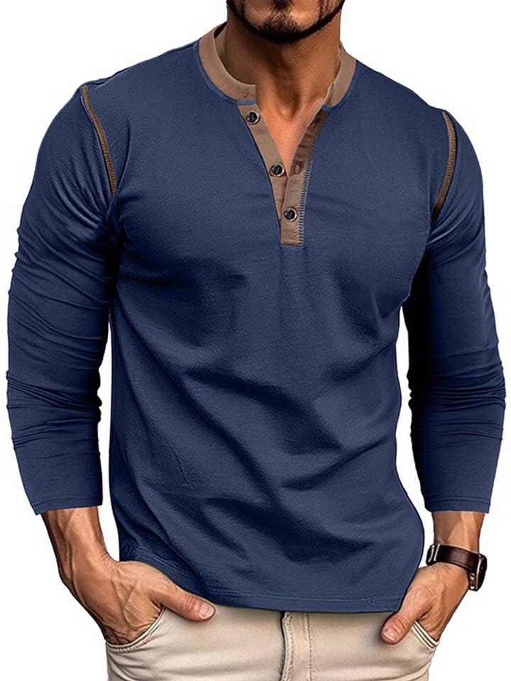 Long Sleeved Henry T-shirt and other Purchase Wholesale shirts for men. Free Returns & Net 60 Terms on Faire trending on Faire.