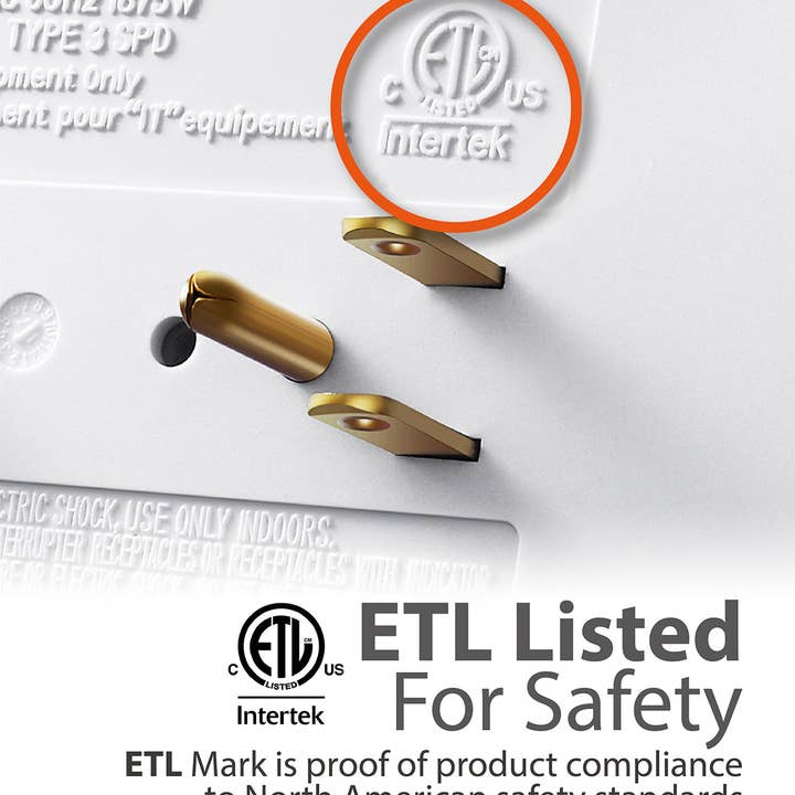 Fosmon - Wholesale Power Adapter - 6 Outlet 1200 Joules Surge Protector with 2 USB Ports6