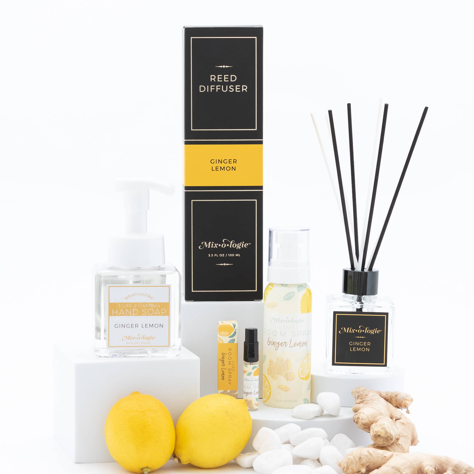 Mixologie - Wholesale Room & Linen Spray - Ginger Lemon | Luxe Room Spray (100 mL) 1