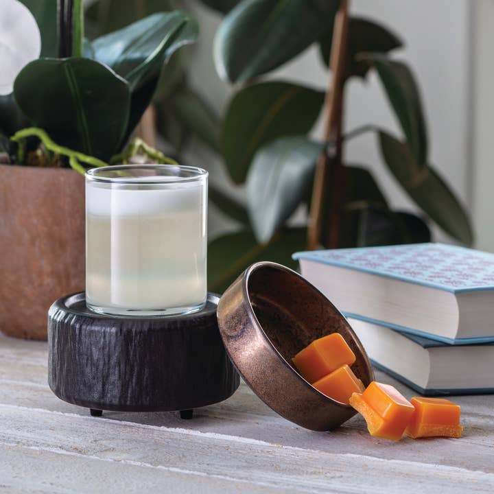 Candle Warmers Etc. - Wholesale Wax Melt - 2-IN-1 Fragrance Warmer Primitive Black