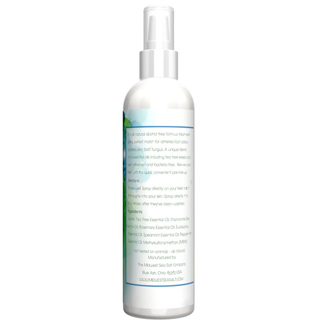 The Midwest Sea Salt Company - Wholesale Foot Cream - Tea Tree Fragrance Oil Foot Spray 8oz for Nail Fungus1