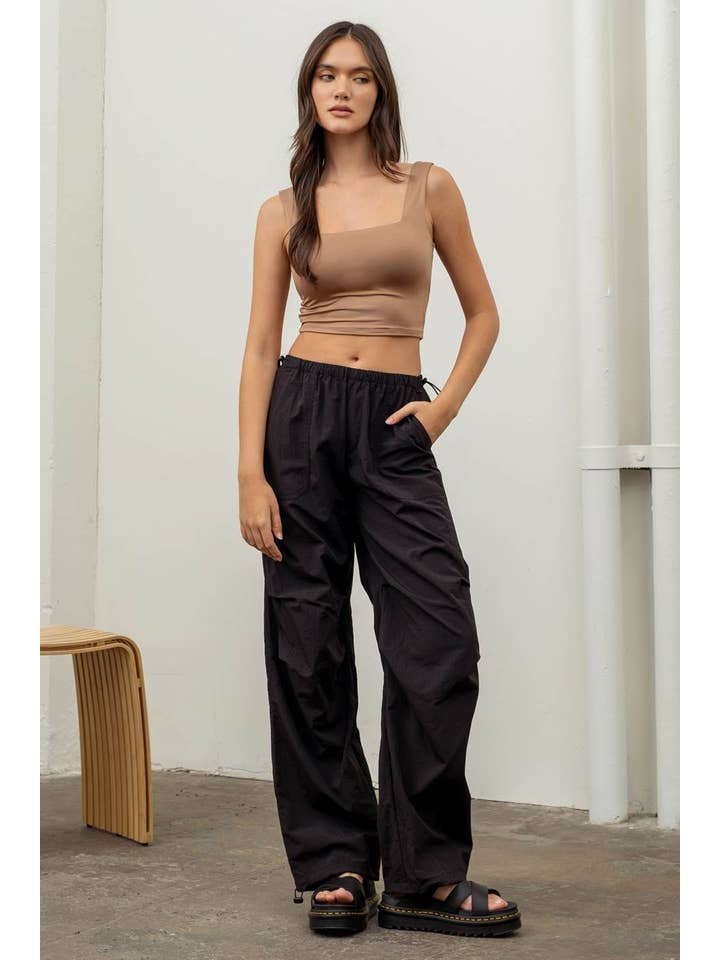The Workshop Studio - Wholesale Pants - Women's - DRAWSTRING PARACHUTE PANTS4