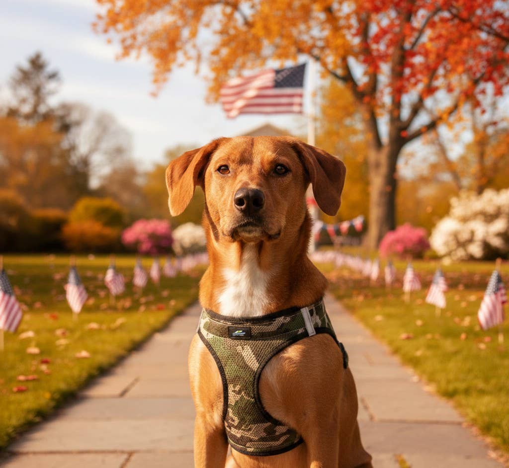 Doggie Design - Vendita all'ingrosso Pettorina - Cani - Pettorina per cani American River Camouflage - Green Camo4