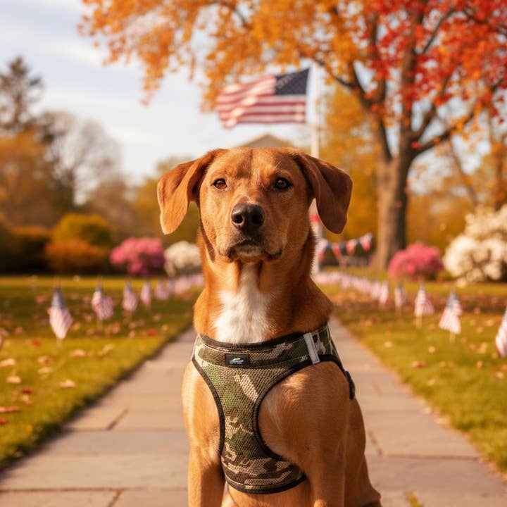 Doggie Design - Vendita all'ingrosso Pettorina - Cani - Pettorina per cani American River Camouflage - Green Camo4