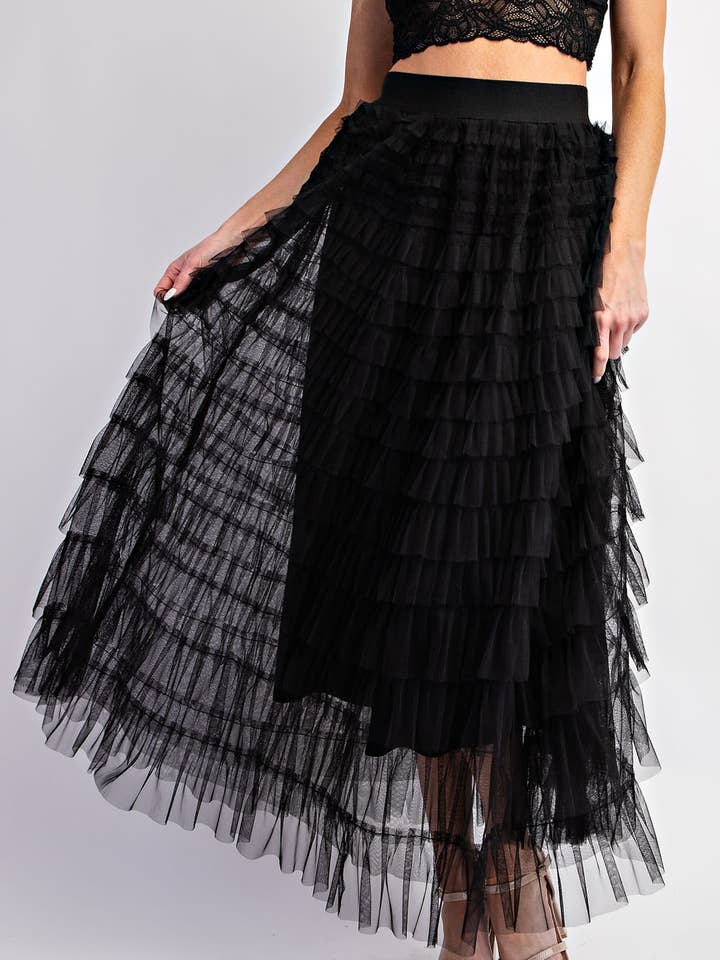 Sweet Generis - Vendita all'ingrosso Gonna - Donna - GONNA MAXI A STRATI IN TULLE A CASCATA0