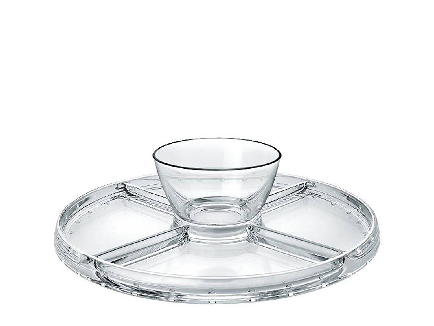 Transparent Colorless Pressed Glass Cake Stand with Dome – 4 in 1 Multiuse for wholesale on Faire2