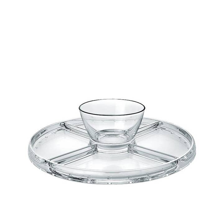 Transparent Colorless Pressed Glass Cake Stand with Dome – 4 in 1 Multiuse for wholesale on Faire2