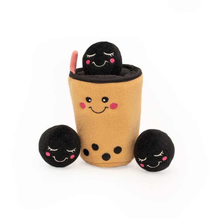 ZippyPaws - Wholesale Pet Plush Toy - Dog - Zippy Burrowâ„¢ - Boba Milk Tea 24/cs - Dog Toy