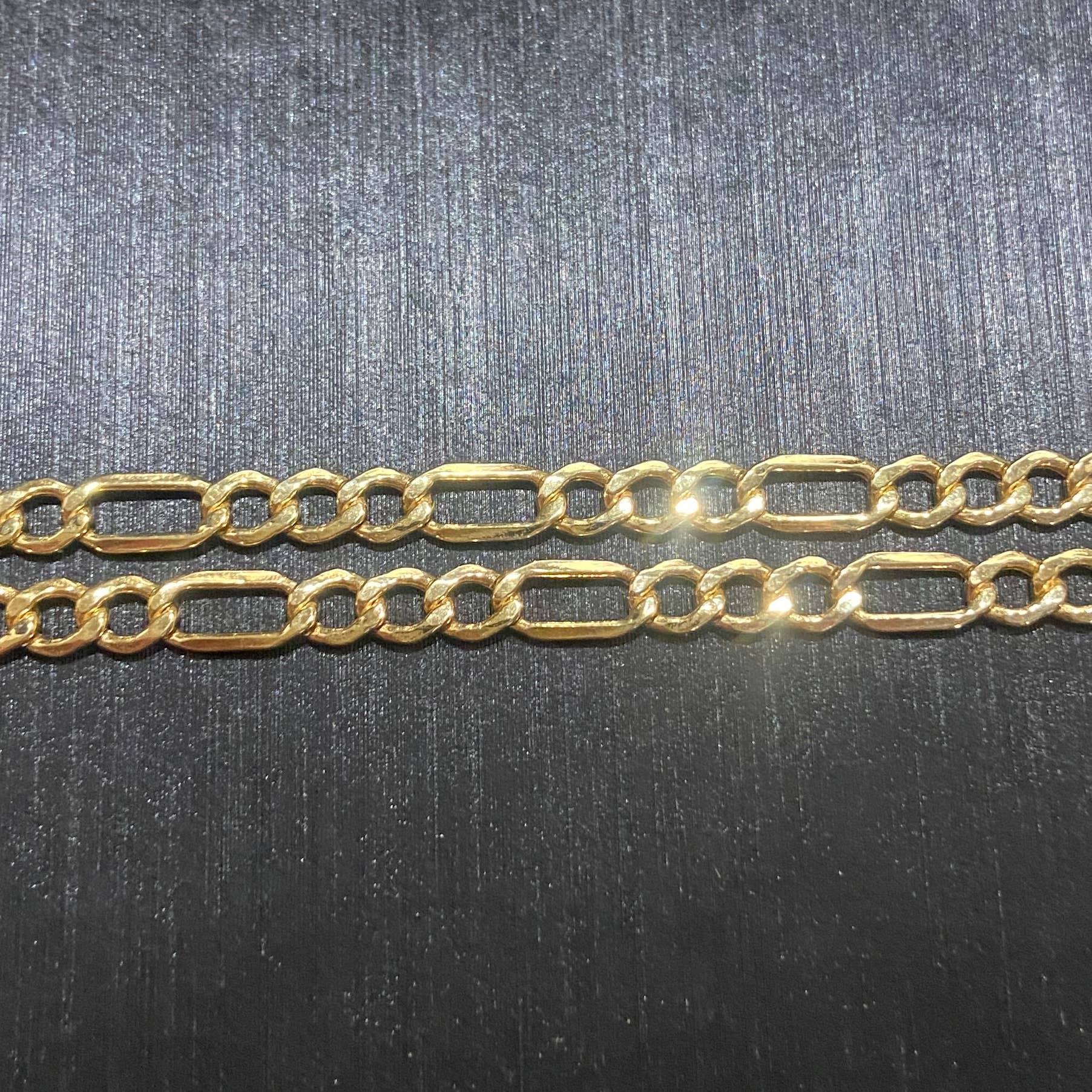 Prestige Jewelry - Wholesale Link & Chain Necklace - Solid Real 14k Gold Figaro Chain 20in 4mm2