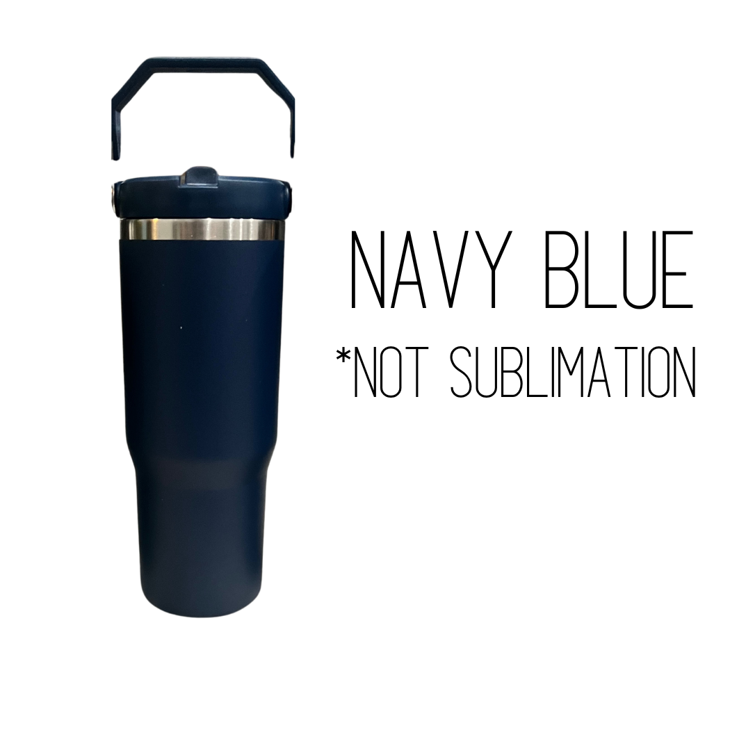 Sublimation Kings of Florida - Wholesale Insulated Mug/Tumbler - Sublimation 30-ounce Flip Straw Tumbler| Carry handle6