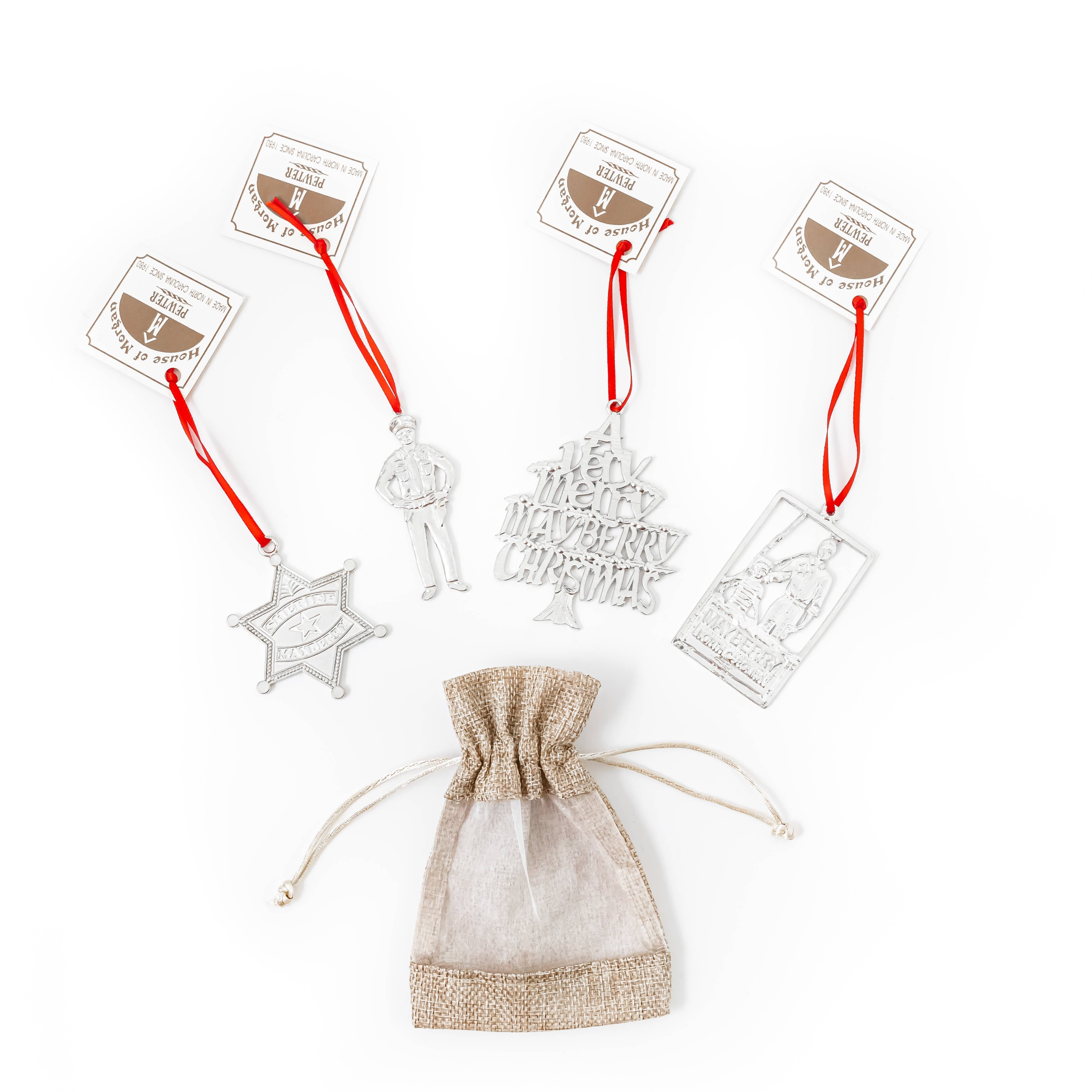 House of Morgan Pewter – Großhandel Verzierung – Mayberry Gifts - Sheriff - Andy Opie - Weihnachtsschmuck11