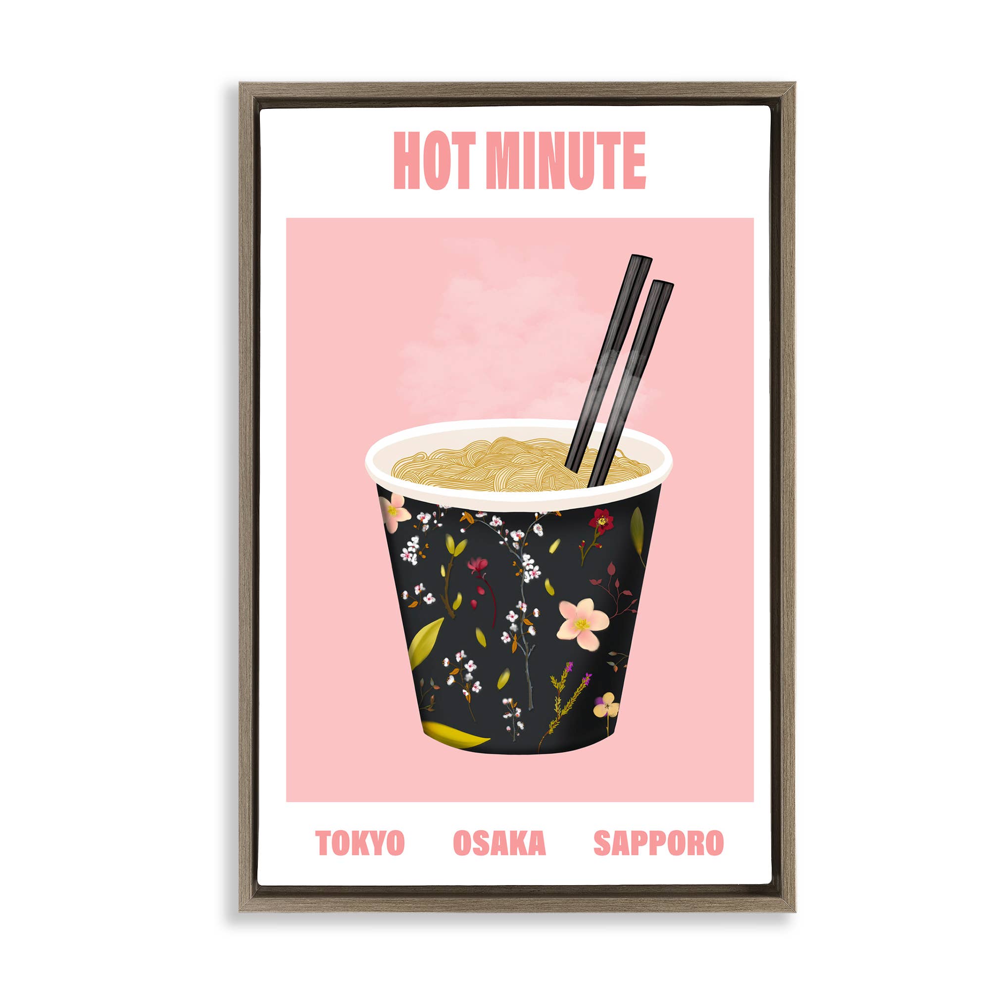 Stupell Industries - Wholesale Wall Sign - Hot Minute Cup of Noodles - Framed Wall Art23